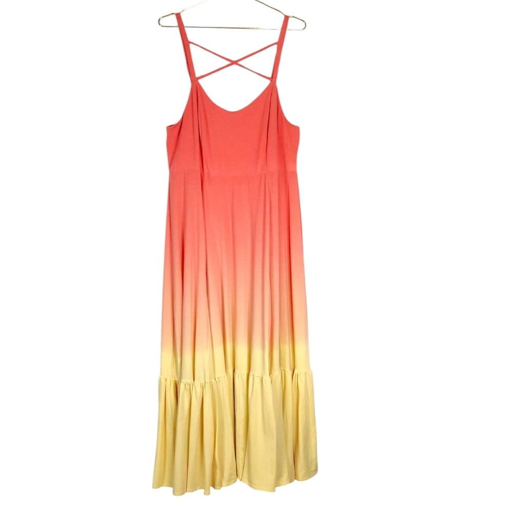 torrid Coral to Yellow Ombre Maxi Dress - Picture 2 of 11